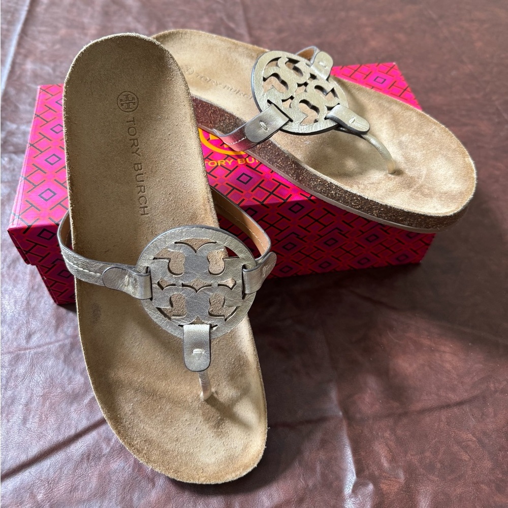 Tory Burch Gold Sandals for Women